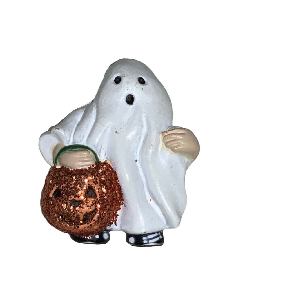 Halloween Trick Or Treater  Small Miniature Ghost And Pumpkin Pin- Fun World